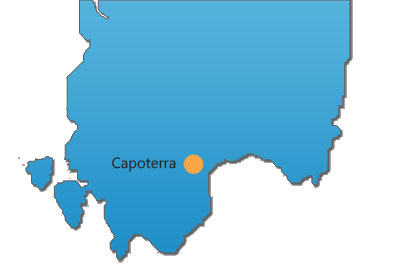 Lagekarte Capoterra